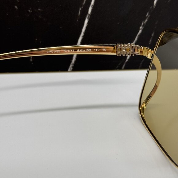 NEW MIU MIU MUA55S 5AK10R SUNGLASSES GOLD WOMEN MU A55S, SMU A55